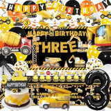 black Construction 3rd Birthday Party Supplies Dump Truck 3rd