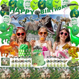 Dinosaur Birthday Party Supplies Decorations Include Backdrop