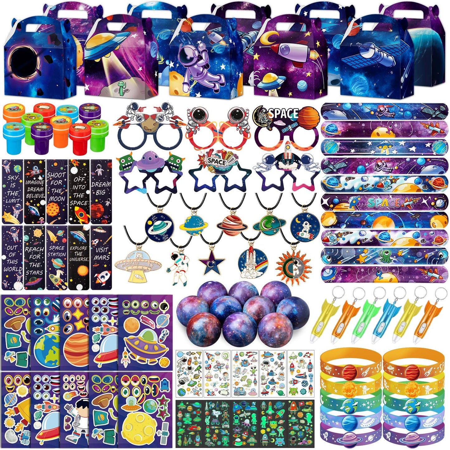 DMIGHT Space Party Favors for Kids, Astronaut Birthday Party Supplies