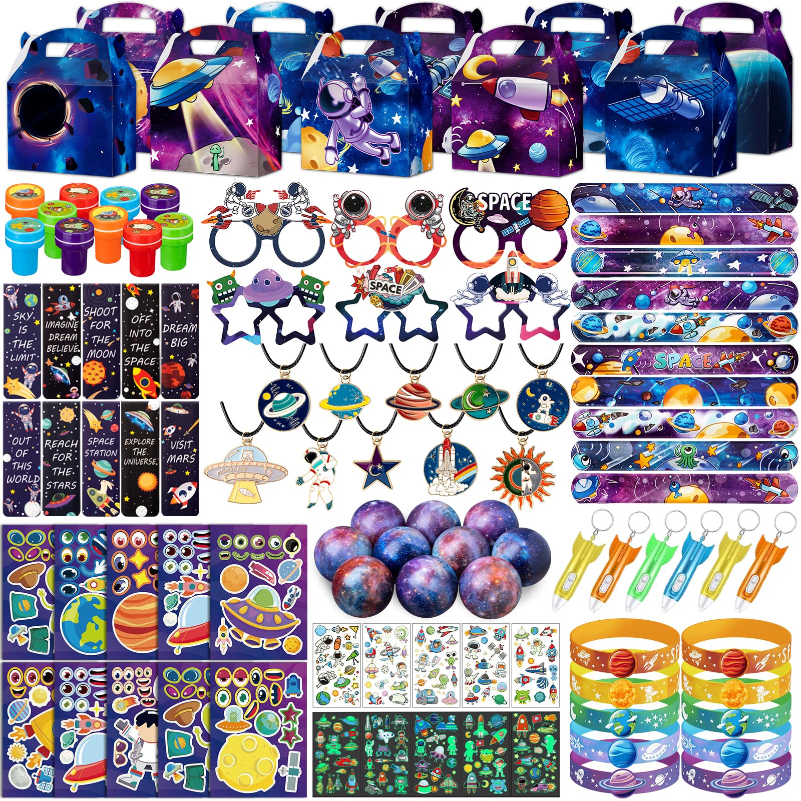 DMIGHT Space Party Favors for Kids, Astronaut Birthday Party Supplies