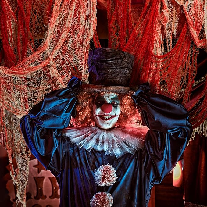 10 Pcs Red Bloody Halloween Creepy Cloth 71 x 30 Haunted House Scary