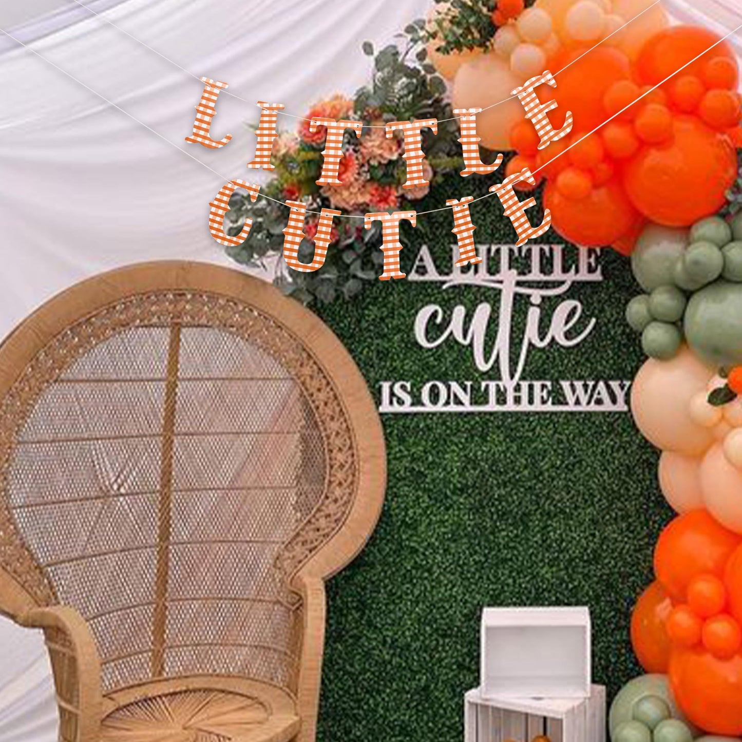 ZAIBIANHAO Little Cutie Banner - Citrus Themed Baby Shower