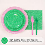 96 PCS Pink and Green Witch Party Supplies Witch Birthday Party
