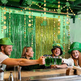 St Patrick Backdrop St Patricks Day Garland Clover Garland Green
