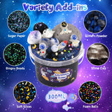 Astronaut Galaxy Slime for Kids, Big Slime Bucket with Clay, Glow in