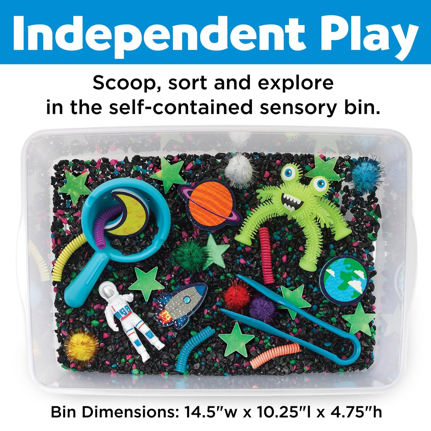 Creativity for Kids Sensory Bin: Outer Space Toys - Preschool and