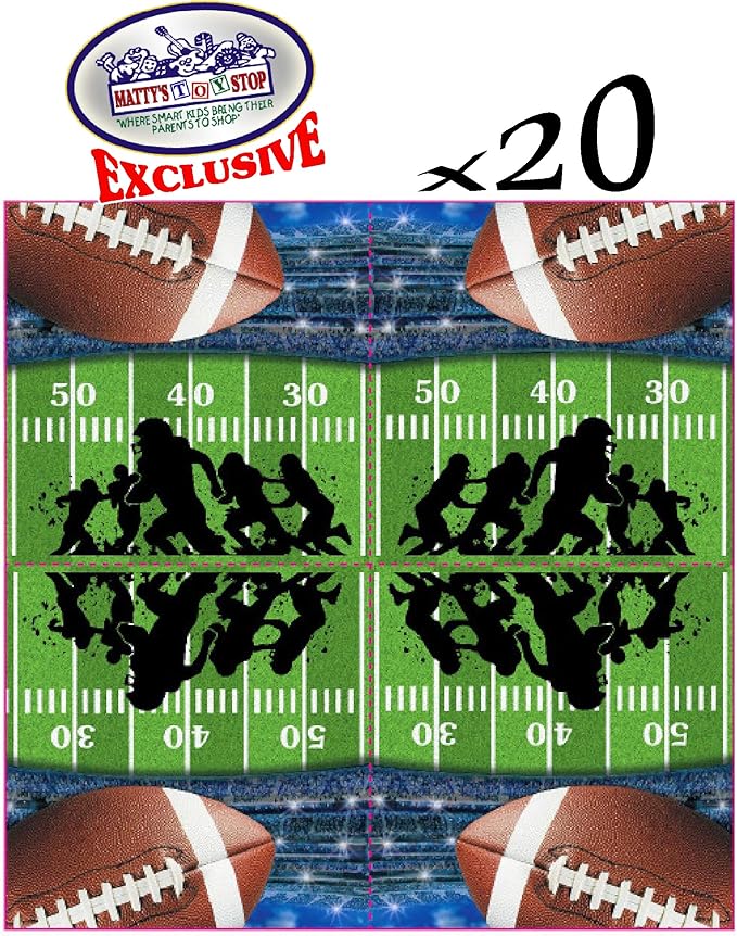 Deluxe Football Theme Party Supplies Set for 20 People Includes 20