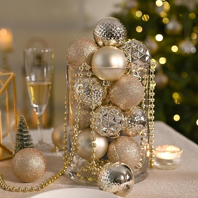 Valery Madelyn Christmas Tree Decorations Ornament Set, 50ct 2 Inches