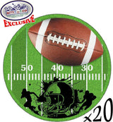 Deluxe Football Theme Party Supplies Set for 20 People Includes 20