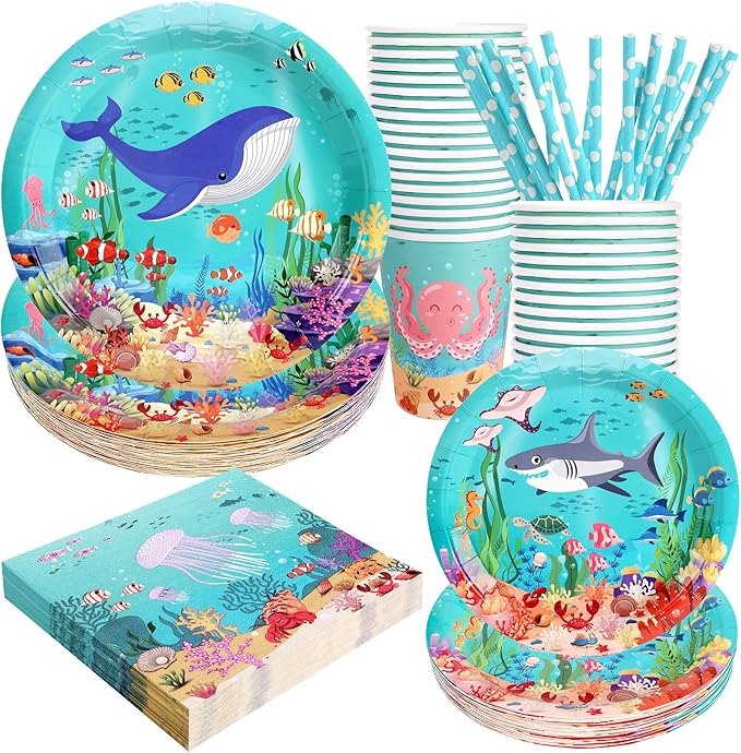 Under the Sea Birthday Party Supplies Decorations Ocean Theme Paper