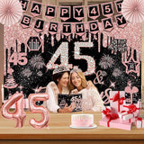 45th Birthday Decorations for Women 32PCS 45th Birthday Party