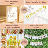 Mega 254 Pc Boho Baby Shower Decorations for Girl or Boy Neutral
