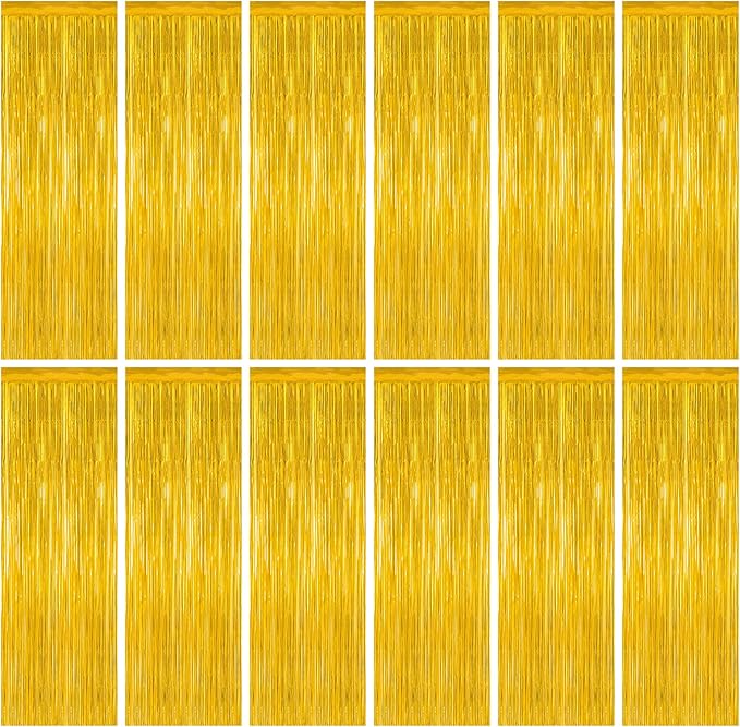 12 Pack 2026 Graduation Decorations, 3.28 FT x 7.05 FT Gold Backdrop