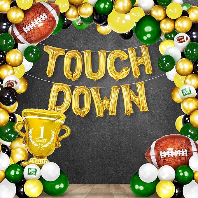 Football Party Supplies Pack of 118 Football Party Decorations with