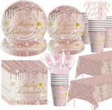 Retirement Decorations For Women Rose Gold Happy Retirement Party