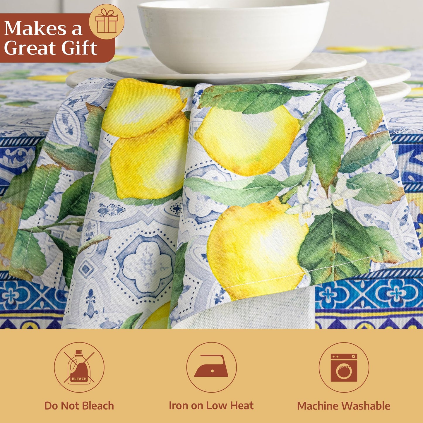 Maison d' Hermine Cloth Napkins Set of 4 100% Cotton Everyday Reusable