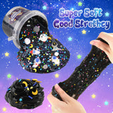 Astronaut Galaxy Slime for Kids, Big Slime Bucket with Clay, Glow in