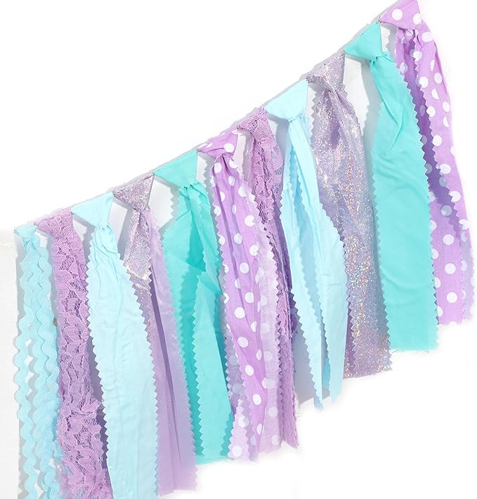 Mermaid One Year High Chair Banner Under The Sea 1st Birthday Party