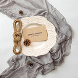 Keketoarrange Grey Spring Gauze Rustic Cheesecloth Table Runner 120