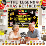 Retirement Party Decorations for Men Women Happy Retirement Banner