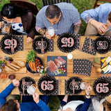 96 Pcs 65th Birthday Plates and Napkins Party Supplies Happy 65th