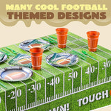 98 Pcs Football Party Supplies Set Serves 24 with 24 Cups 24 Plates