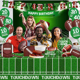 Football Party Supplies Football Plates and Napkins Tablecloth