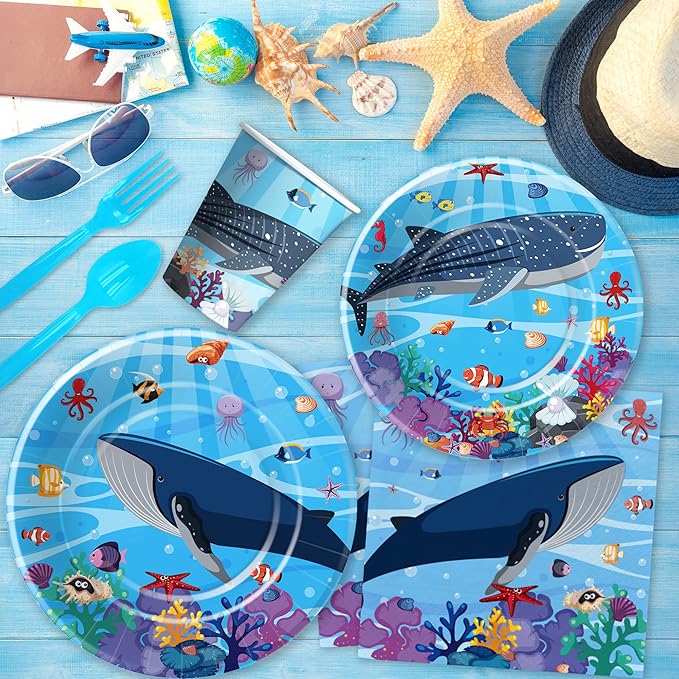 Under The Sea Party Decorations Dinnerware Ocean Birthday Party