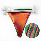 Halloween Party Decorations Metallic Fabric Green Orange Purple