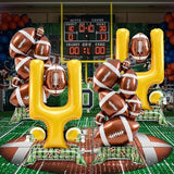 4 Pcs Football Party Decorations 5 ft Standing Football Balloons