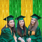 2 Pack Graduation Backdrop, Large Grad Decor 2026, Green Gold