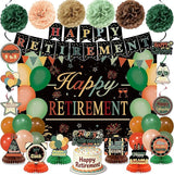 Retirement Party Decorations for Men Women Vintage Happy Retirement