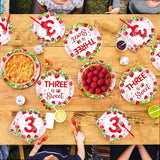 96Pcs Strawberry 3rd Birthday Party Supplies Three is So Sweet