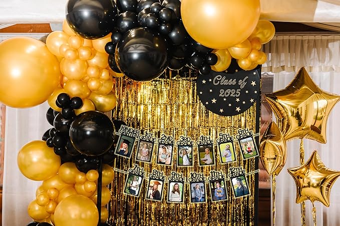 PartyHooman Graduation Photo Banner K-12, Kindergarten to 12th Grade f