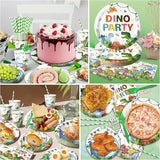 300 Pcs Dinosaur Plates and Napkins Serves 50 Guests Dinosaur