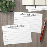 Retirement Party Advice and Wishes Cards 4x6 White Made in USA Fun