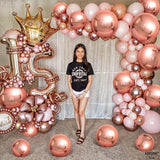KatchOn, Big Rose Gold Balloons - 22 Inch, Pack of 14 | Rose Gold