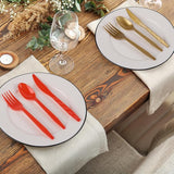 Kochorie 360 Pieces Christmas Plastic Cutlery Set Disposable Plastic
