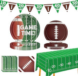 Football Party Supplies Kit Serve 24 Dinner Plates Napkins Banner