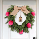 Velvet Ornaments for Christmas Tree Decorations - Hot Pink Xmas Ball