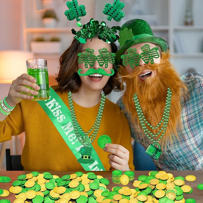 180Pcs St Patrick's Day Accessories Party Favor Set Tattoo Stickers