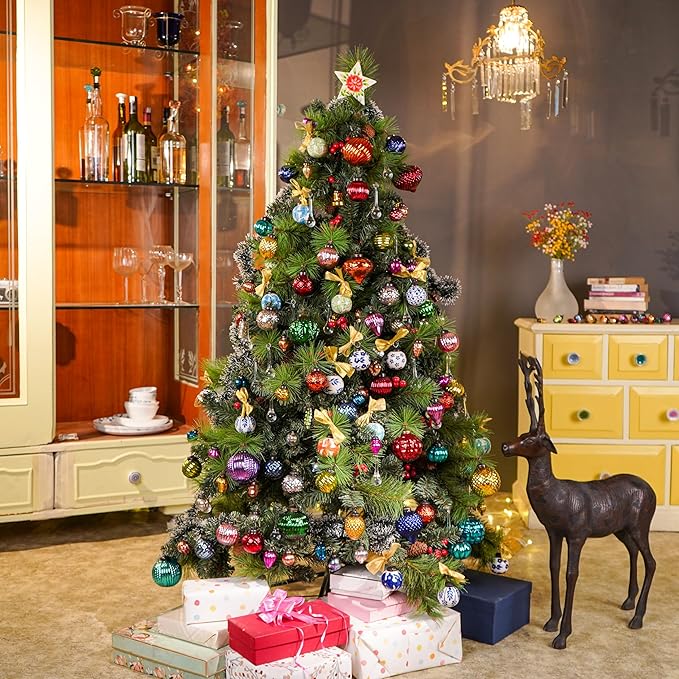 IndianShelf 24 Pieces Large Retro Vintage Christmas Ornaments Unique