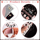 Retirement Party Decorations for Women 109Pcs Rose Gold Black Happy