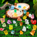 80 Pcs Luminous Mini Resin Animals 80 Styles Tiny Little Glow in The