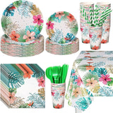 194 Pcs Hawaiian Luau Party Decorations Supplies Set Tropical