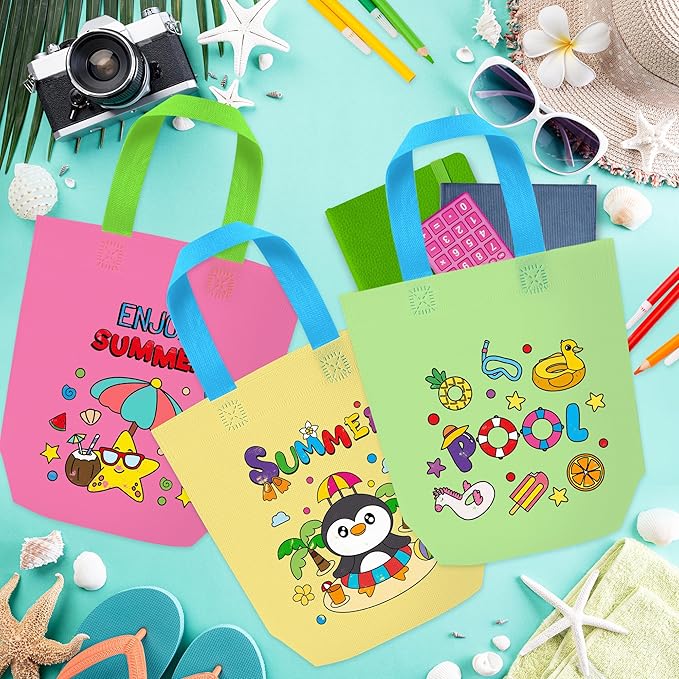 Summer Coloring Goodie Bags for Kids 24Pcs Hello Summer Beach Bulk
