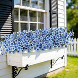 AmyHomie 20 Bundles Artificial Flowers for Outdoors UV Resistant Fake