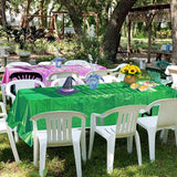 2 Pcs Iridescent Pink and Green Tablecloth Party Decorations,