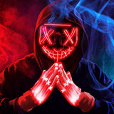 JOYIN Halloween Led Mask, Light Up Mask and Gloves for Cosplay Costume