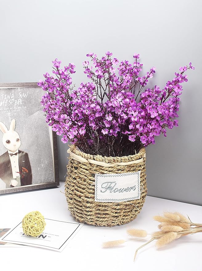 20pcs Babys Breath Artificial Flowers Gypsophila Bouquet Bulk Fake